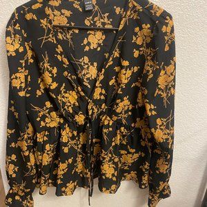 Shein flower Blouse